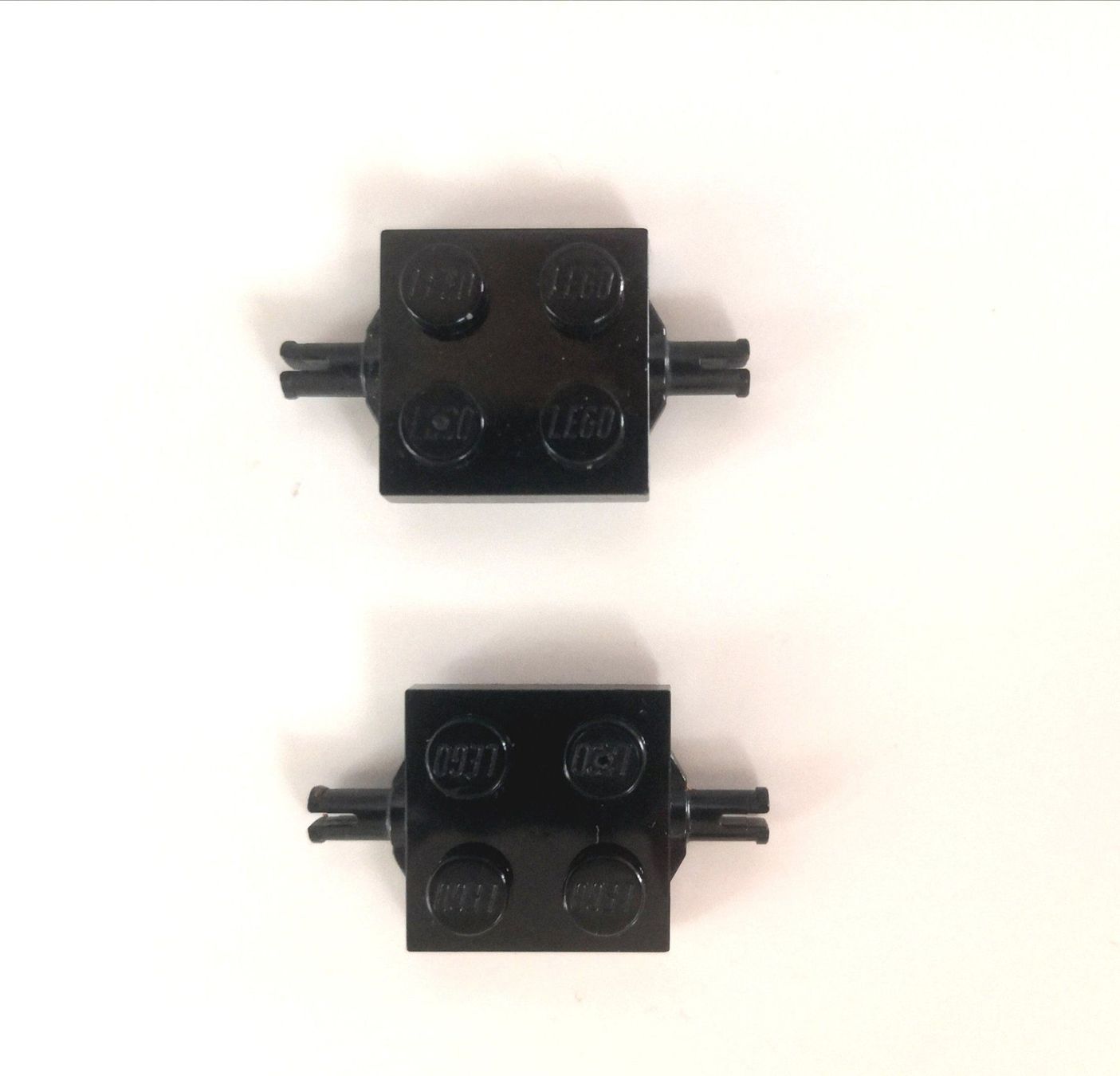 Lego Giocattoli: LEGO 6285 - 2x Black Plate, Modified 2x2 – Usato da Brunnen venduto da Wika-Shop