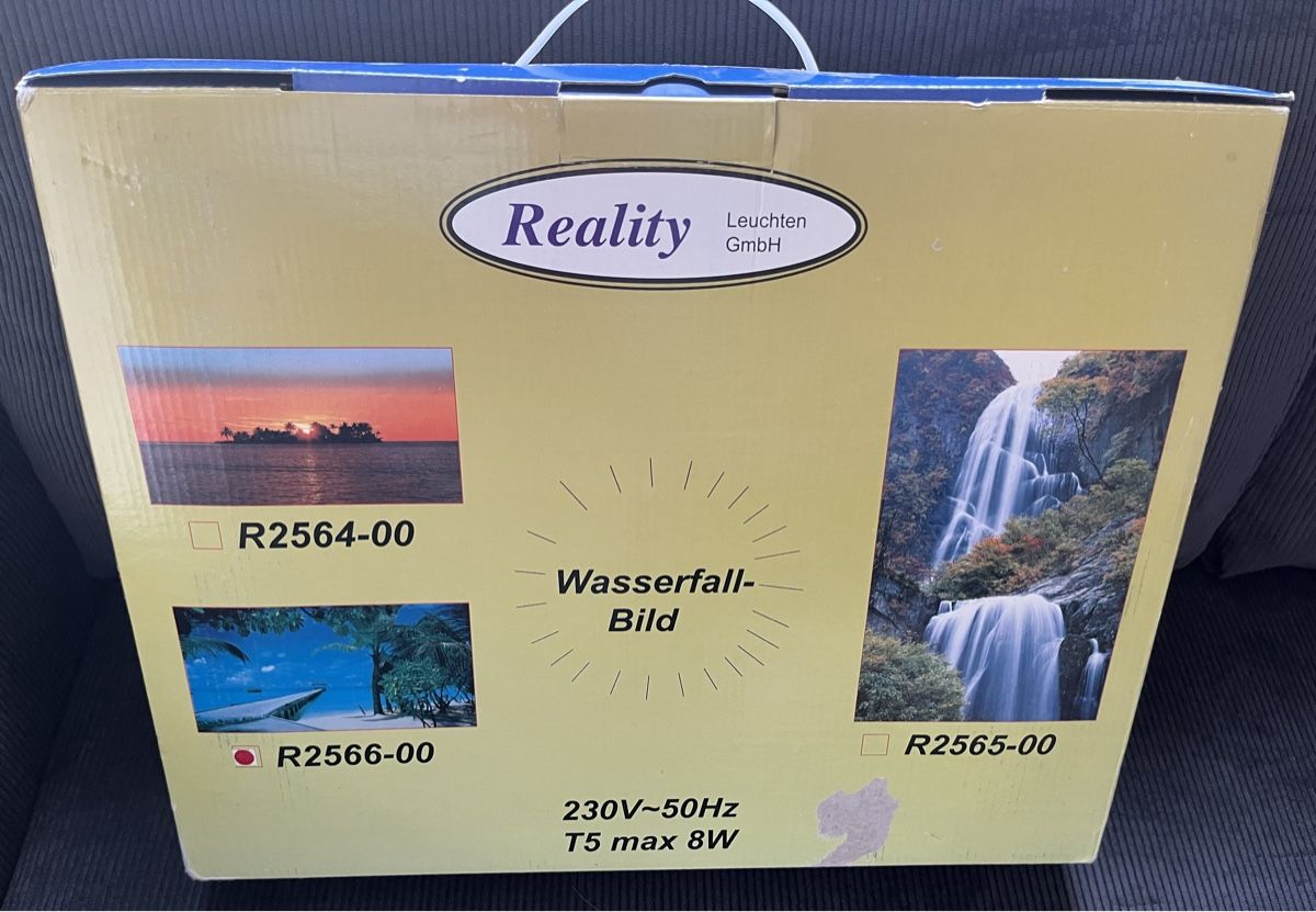 Poster & Bilder: Wasserfallbild, Motiv Strand mit Beleuchtung – Neu und originalverpackt aus Kriens von Honey79