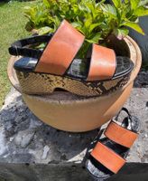 Sandalen, Dries van Noten, Plateau, Leder, Gr. 37