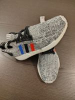 Adidas NMD_R1 Primeknit "Tri-Color" – Grau/Weiss Gr. 41 1/3