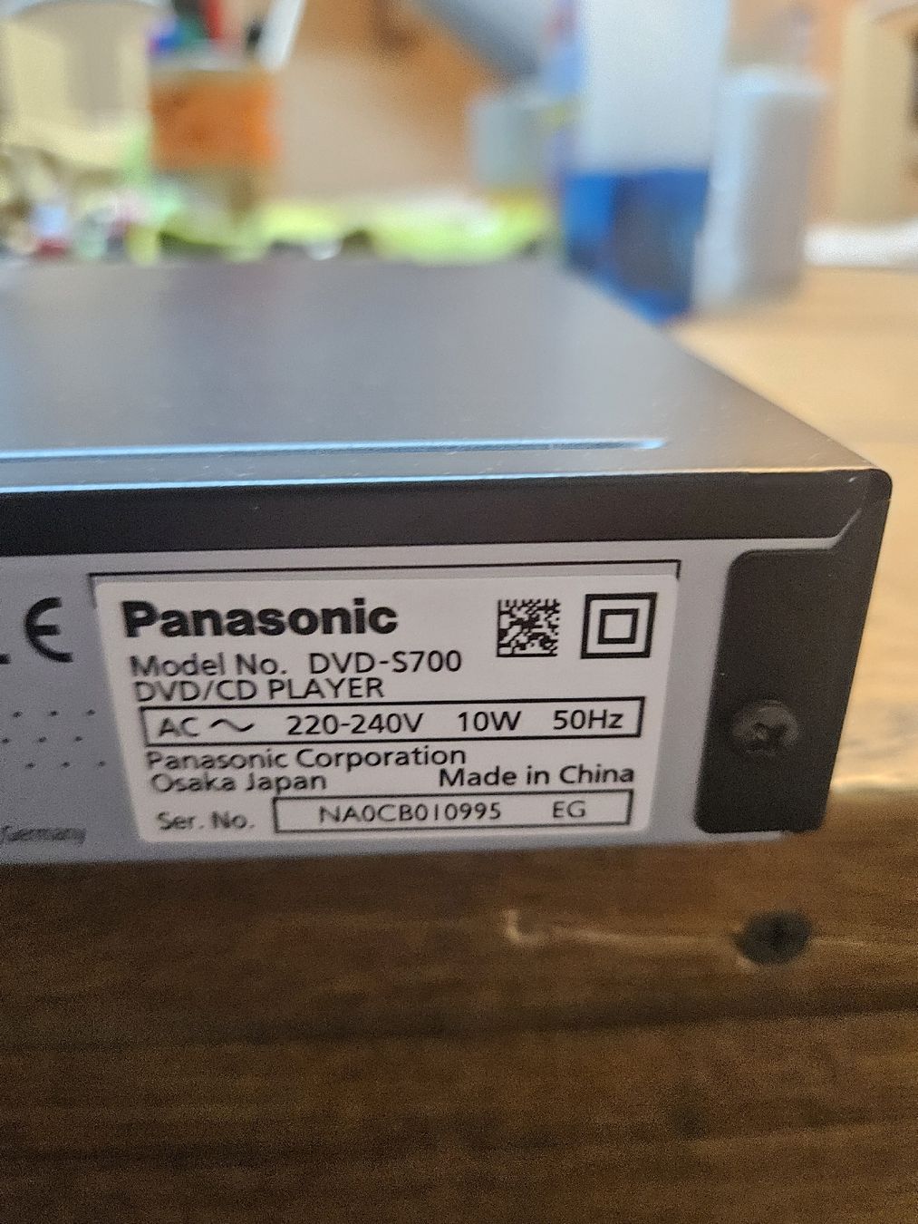 Panasonic Lettore multimediale & Streamer: Panasonic DVD/CD Player DVD-S700 (T) – Usato da Rorschach venduto da TimelessTrading 4