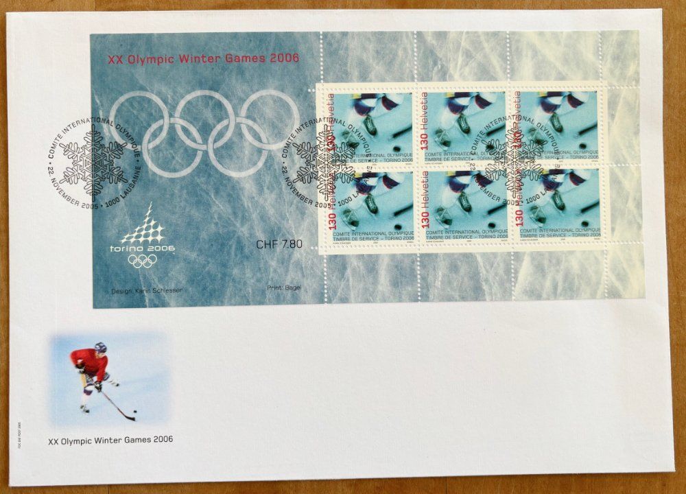 Alle Briefmarken: 2005 FDC Olympische Spiele, Nr. 5 – Neu (gemäss Beschreibung) aus Nuglar von Stamp88