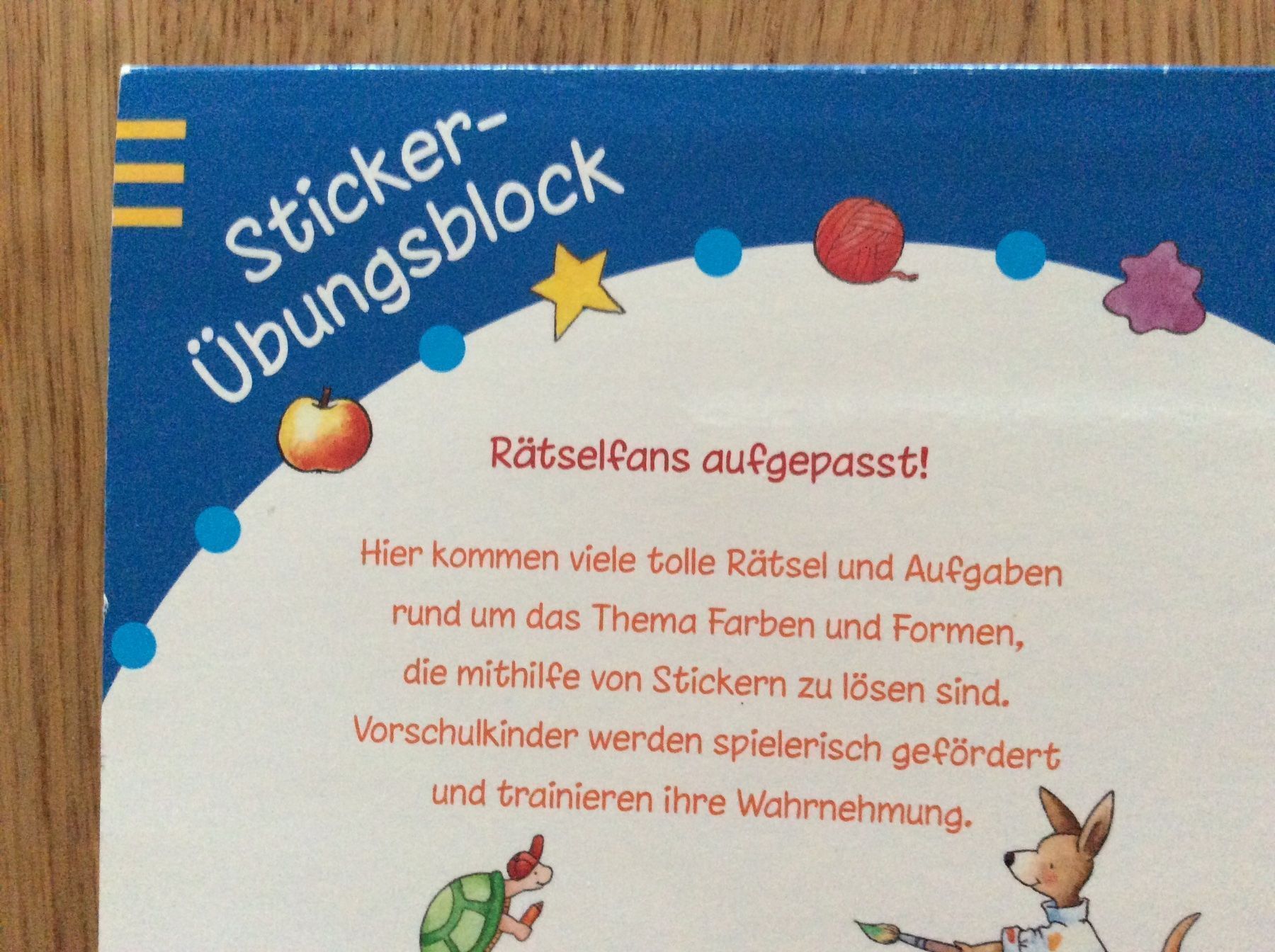 Libri: Farben und Formen Sticker Übungsblock – Nuovo (secondo la descrizione) da Wetzikon ZH venduto da Laube02 1