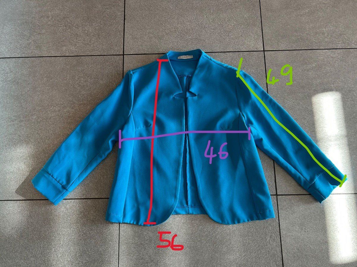 Giacche: Veste élégant bleu turquoise gr. S – Nuovo (secondo la descrizione) da Arbedo venduto da nadia1973 4