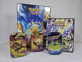 Pokémon Sammelkarten (2 Alben, 3 Boxen mit über 150 Karten)