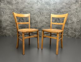 2 Holzstühle 60er Vintage Stühle Küchenstühle Mid Century