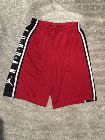 Air Jordan Red Basketball Shorts Size L but feels like xs 