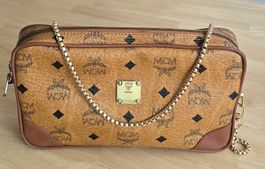 MCM Necessaire/Clutch/Crossbody Tasche Heritage Cognac Canva