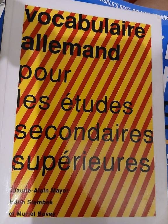 Bücher: Manuel Allemand Gymnase  – Gebraucht aus Préverenges von mel_k6bd