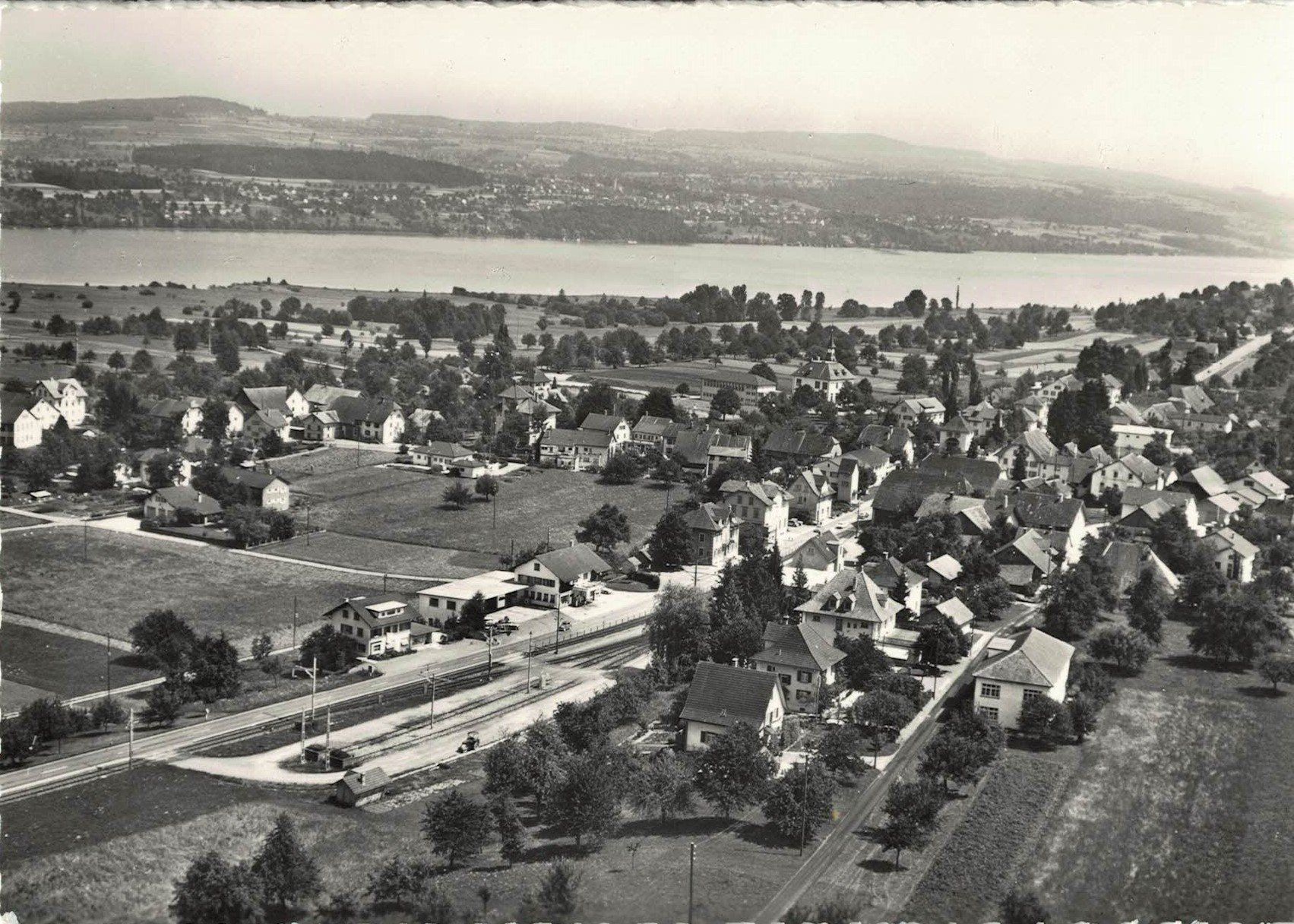 Cartoline postali: Boniswil AG Flugaufnahme Nr.357 , ca.1960 – Usato da Solothurn venduto da Bepposol