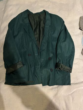 Vintage Green Oversized Blazer