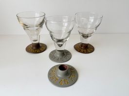 Alte Pernot Export Absinth- bzw. Pastisgläser