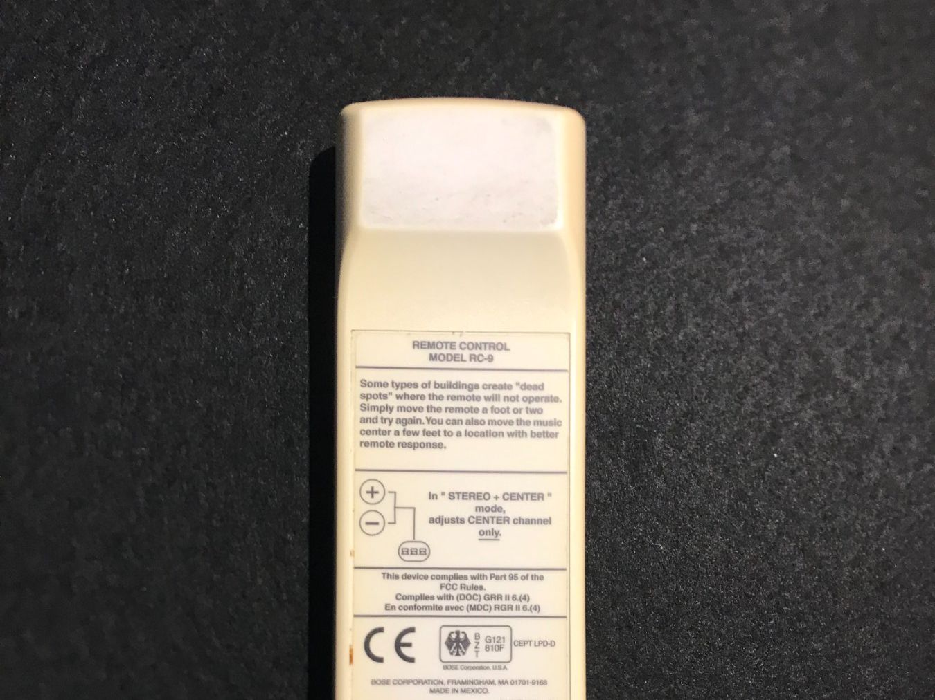 Bose Telecomandi: Bose RC-9  Remote – Usato da Würenlingen venduto da Schneiderhifi 3