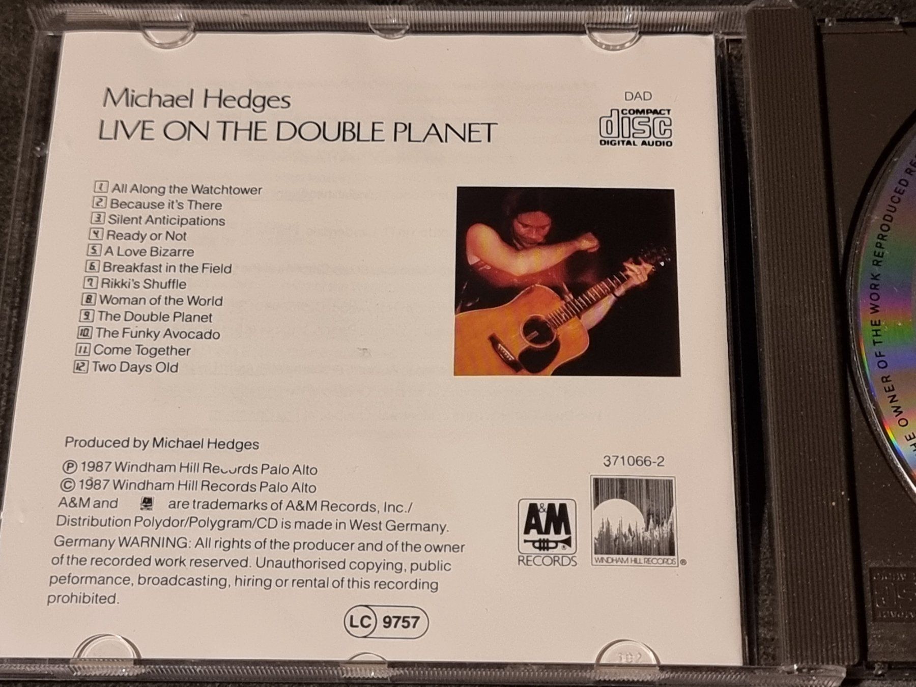 CDs: Michael Hedges : Live on the Double Planet (CD) Gitarre – Gebraucht aus Villigen von Tschachtlan 3