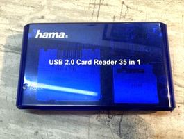 Lecteur de cartes Hama USB 2.0 35 en 1 état neuf