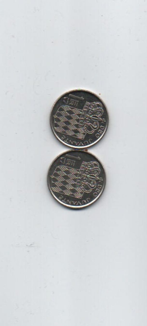 Tutti le monete: Monaco 5 Franken 1989, 2 Stück – Usato da Allschwil venduto da phi_65my 1