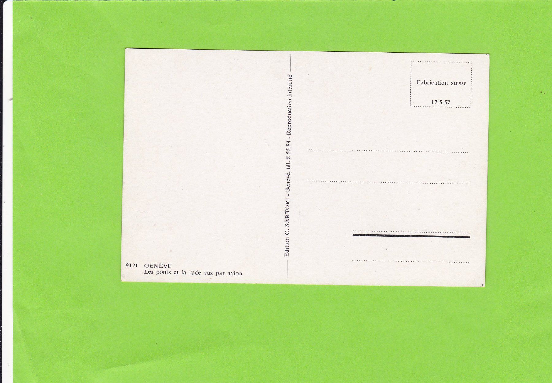 Cartoline postali: Genève – Usato da St. Peterzell venduto da neckertal 1