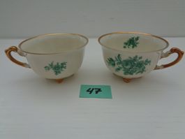 2 Tassen - Koenigszelt Charlotte Germany - 40er Jahre