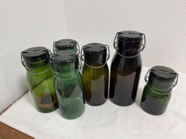 Wauwiler Einmachgläser zum Einmachen, Sammler, Vintage