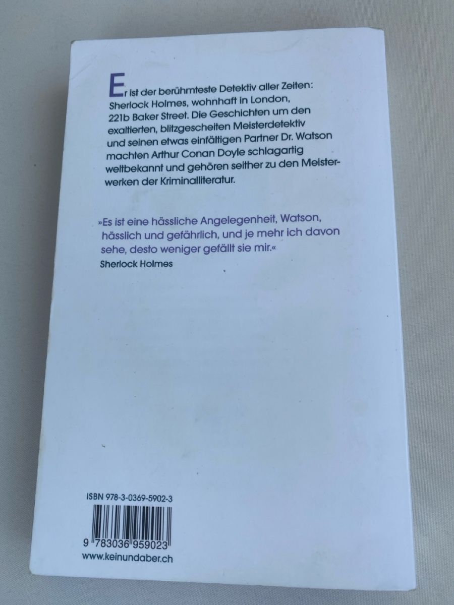 Libri: Die Abenteuer des Sherlock Holmes KEIN & ABER – Usato da Schmerikon venduto da tam_k9vb 1