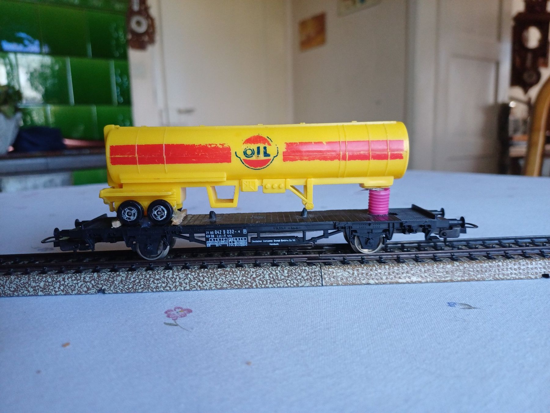 Modellini di ferrovie: Tankauflieger auf H0 Wagen – Usato da Untersiggenthal venduto da sch_k8s2