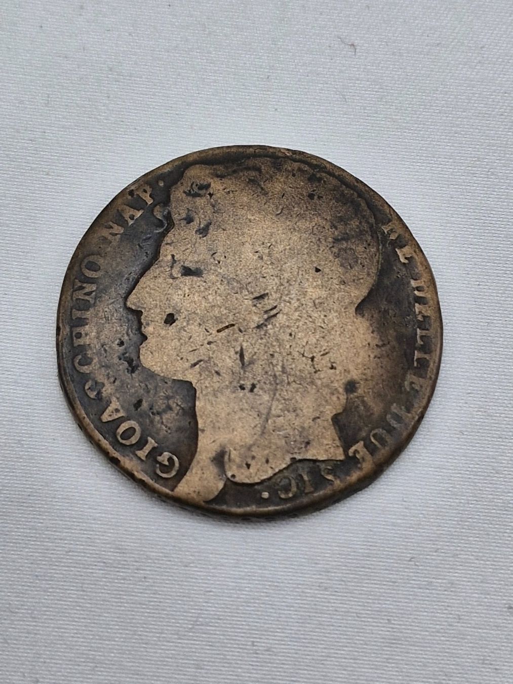 Alle Münzen: ROYAUME de NAPLES / 3 GRANA / 1810 – Gebraucht aus Bulle von italicum 1