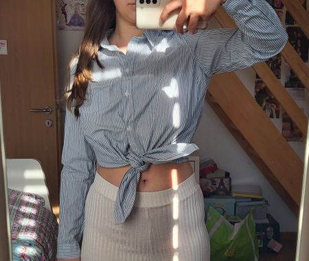 Chemise Levi's à rayures bleues et blanches 38