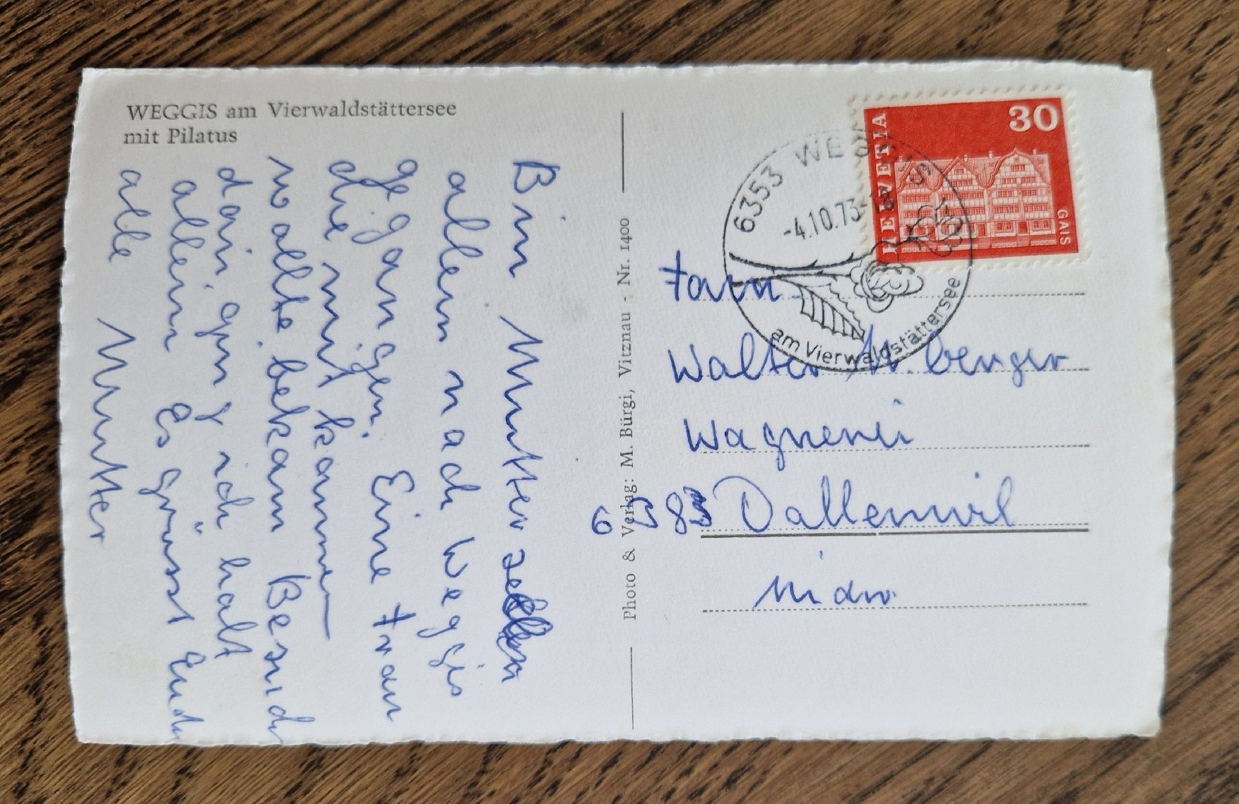 Cartoline postali: Kurort Weggis – Usato da Ebikon venduto da Donar50 1