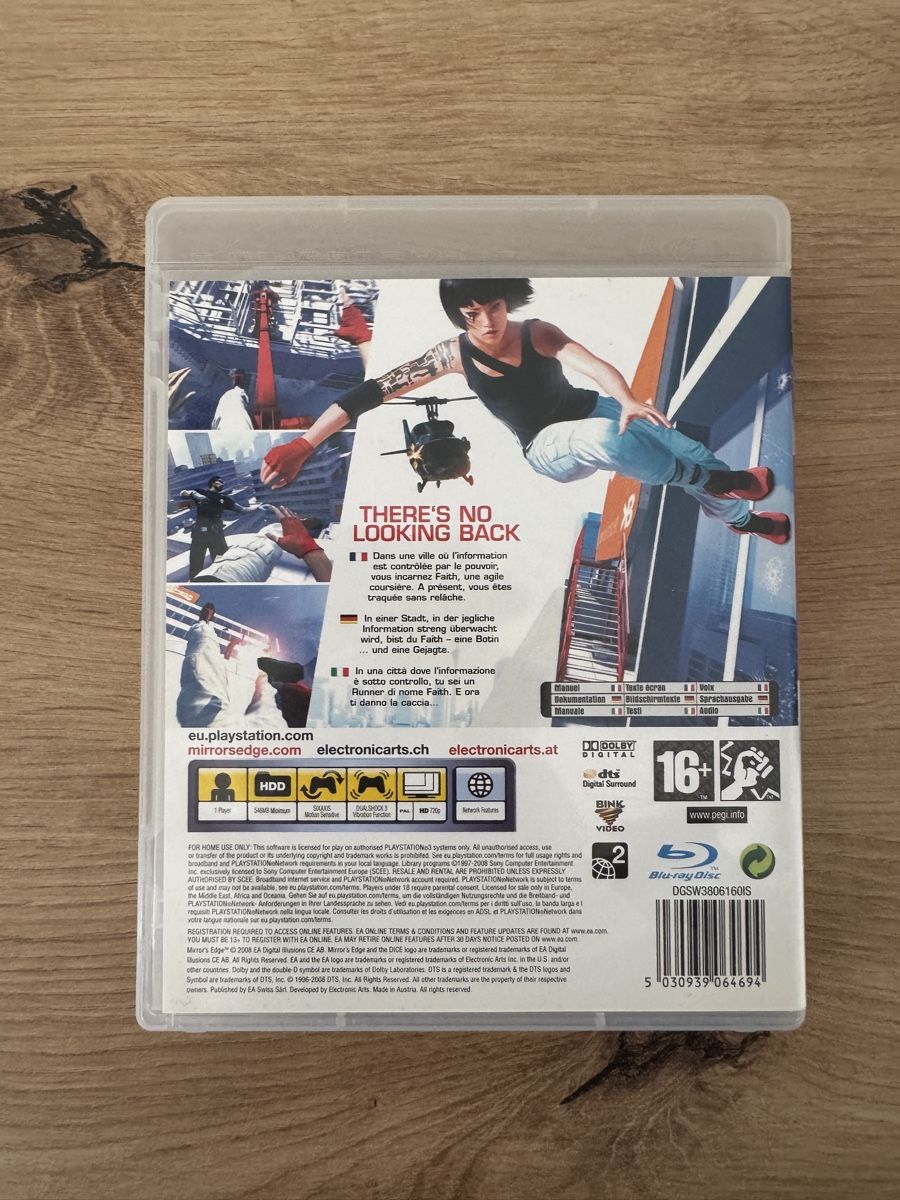 Sony Giochi: Mirror's Edge PS3 Spiel - Game – Usato da Biberist venduto da etesummer 1