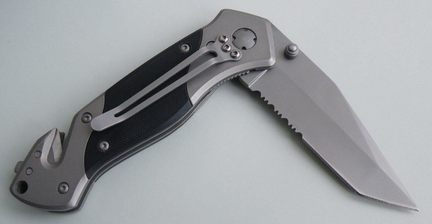 Taschenmesser: TECHNOCRAFT Taschenmesser Sackmesser Notfallmesser Rettung – Gebraucht aus Zürich von Turta 1