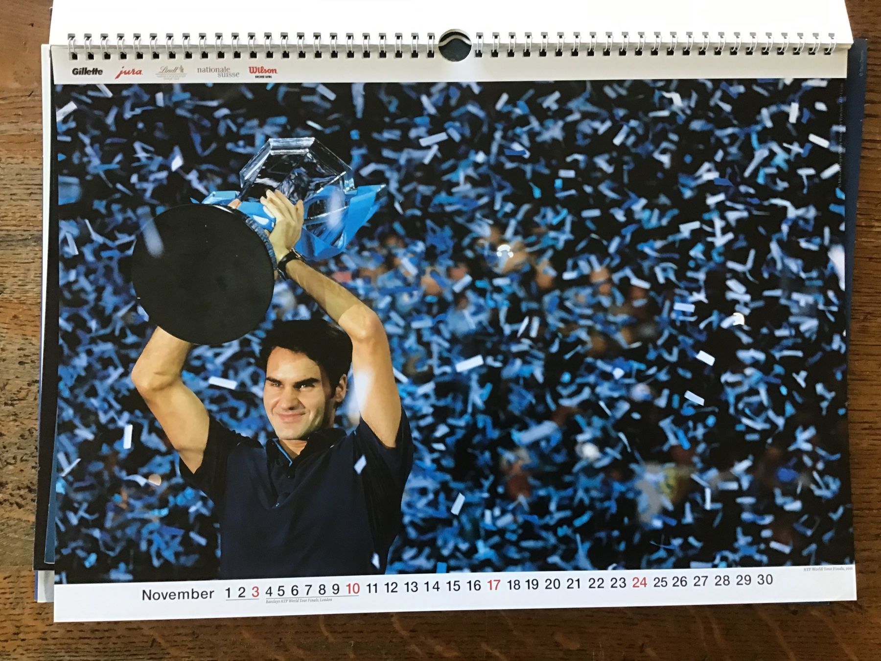 Calendari: Calendrier officiel Roger Federer 2013 – Usato da Fully venduto da Ruby97 3