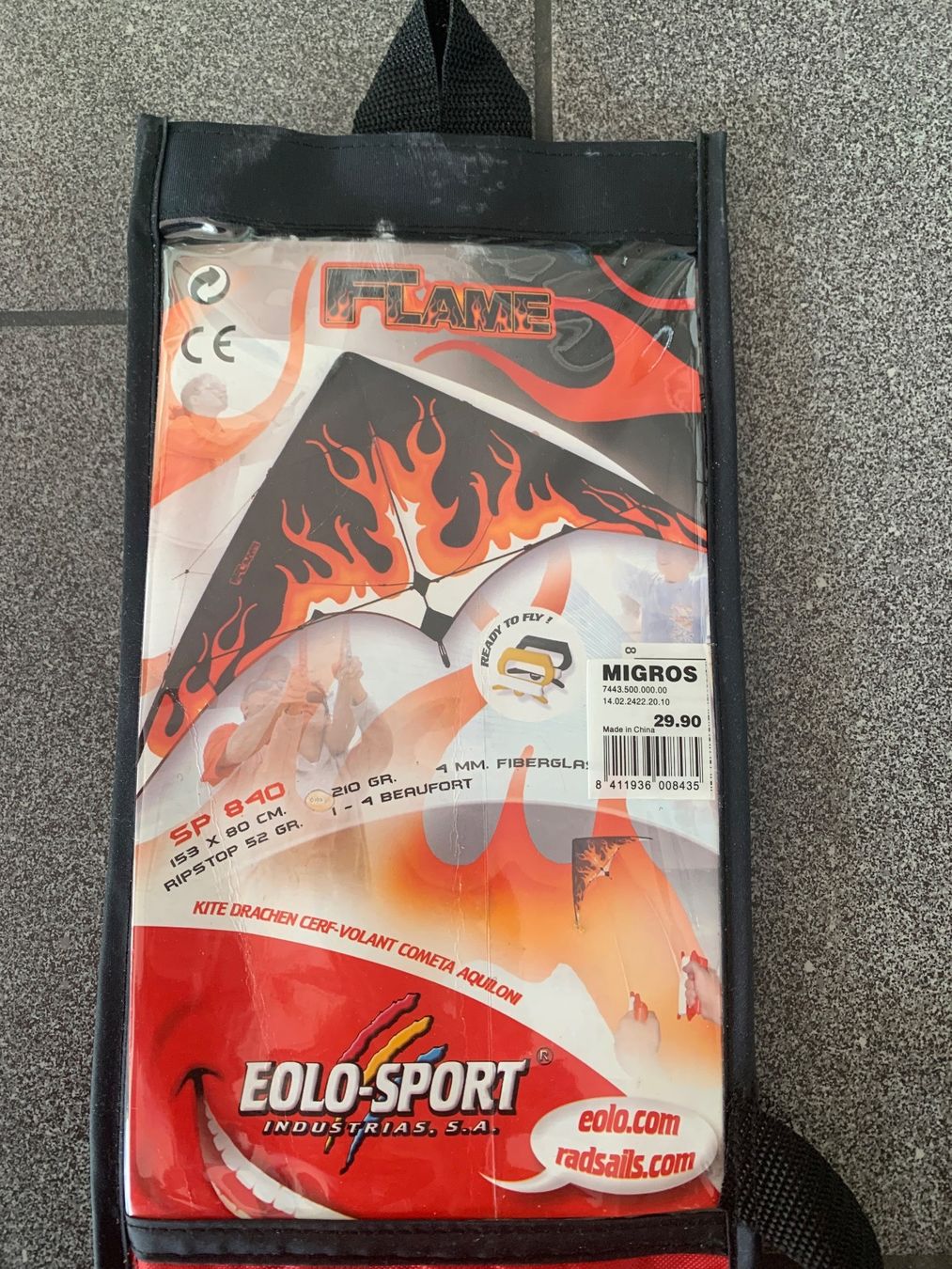 Aquilone: Nagelneuer Eolo Sport Flame Flugdrache – Nuovo e nell'imballaggio originale da Hünenberg See venduto da spartakus02 1
