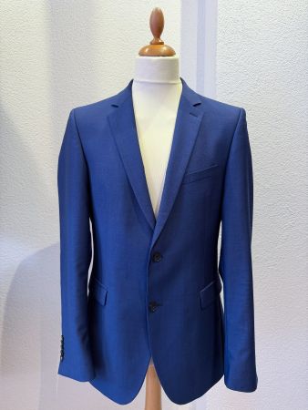 Strellson Sakko Gr. 48 Slim Fit Blau elegant Business Blazer