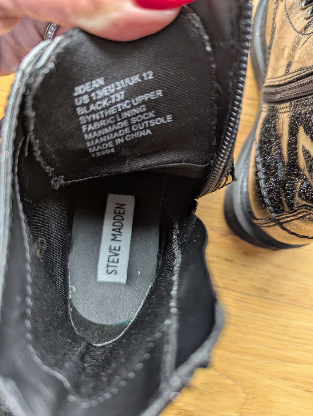 Steve Madden Scarpe per ragazze: Steve Madden Glitzer-Stiefel Grösse 31 – Usato da Wallisellen venduto da Taurusit 3