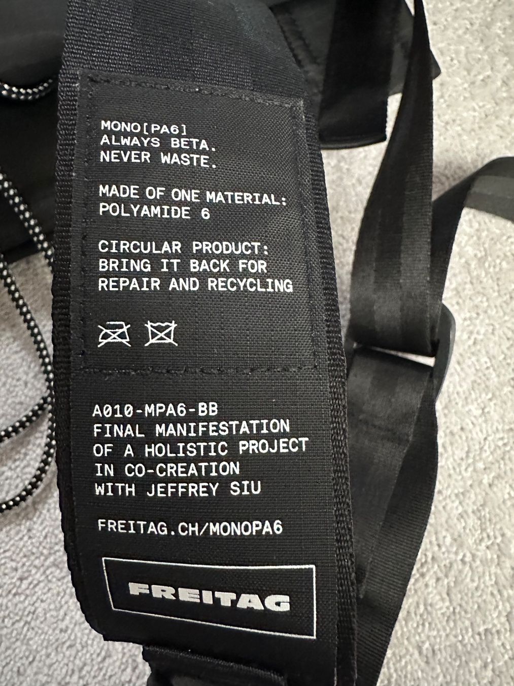 Freitag Zaini: Rucksack Mono von Freitag, neu – Nuovo (secondo la descrizione) da Embrach venduto da aha55 6