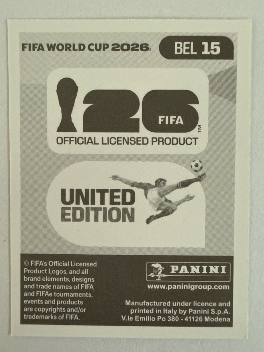Panini Sammelbilder & Trading cards: FIFA WM 2026 BEL 15 – Neu (gemäss Beschreibung) aus Stäfa von eko_lkv8 1
