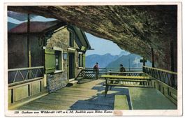 Gasthaus zum Wildkirchli, belebt, um 1920