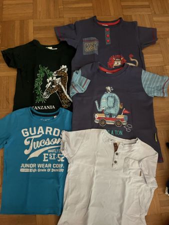 Lot de t-shirt 116cm 5 ans 