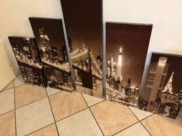 Tableau de New York en noir et blanc