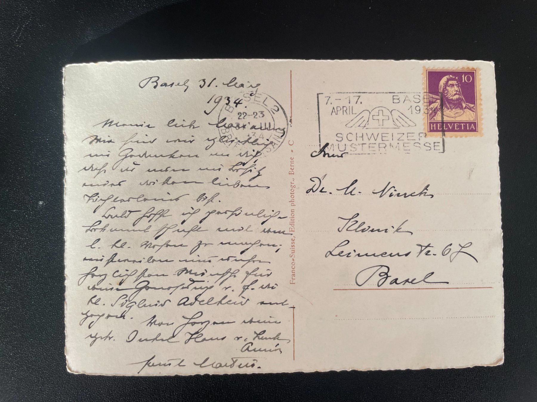 Cartoline postali: AK BS Basel, Wiese bei Riehen - Weil – Usato da Thal venduto da Danny82 1
