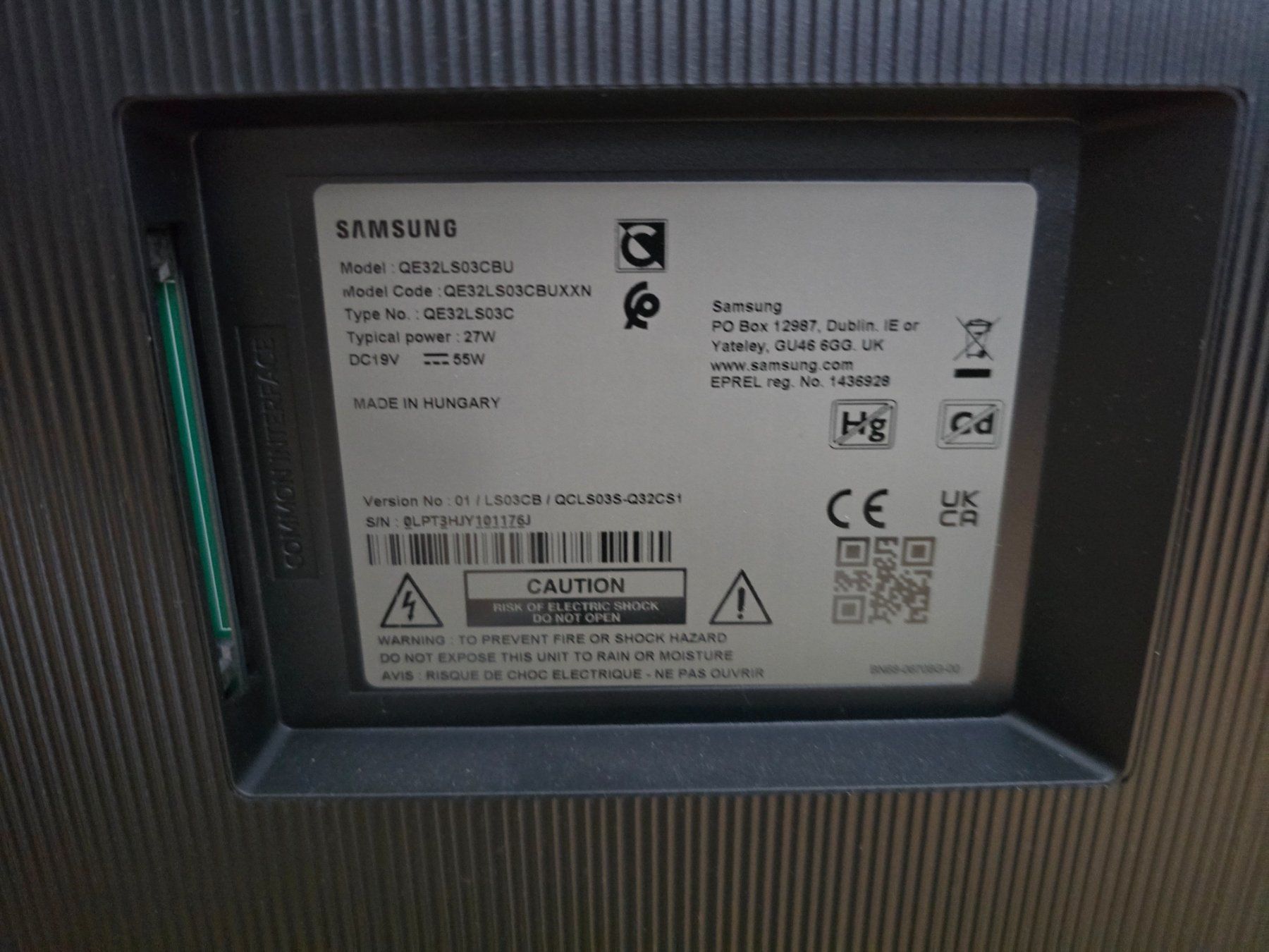 Samsung Televisori: Samsung The Frame 32, QLED, Full HD – Usato da Basel venduto da Stanley... 1