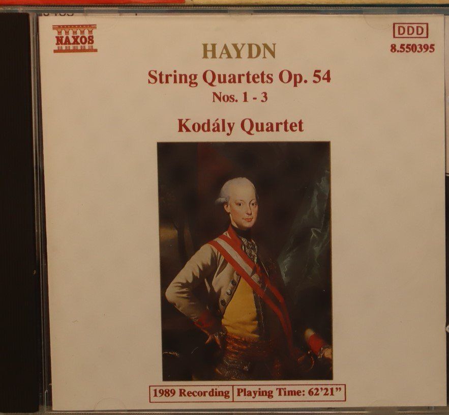 CD: Haydn - Kodály Quartet–String Quartets Op. 54 Nos. 1-3 – Usato da Luzern venduto da CONTENTI