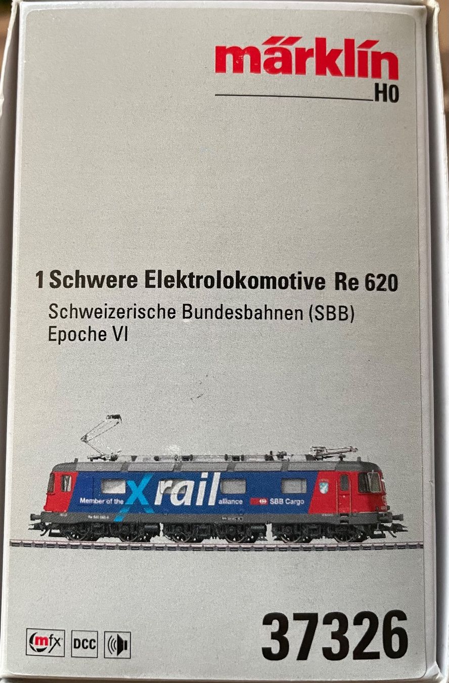 Märklin Modellini di ferrovie: Märklin 37326 SBB Re 620 xrail – Usato da Blumenstein venduto da Ritschi 5