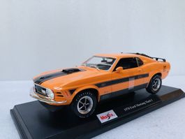 Ford Mustang Mach 1 1970 orange / schwarz / grau     1:18