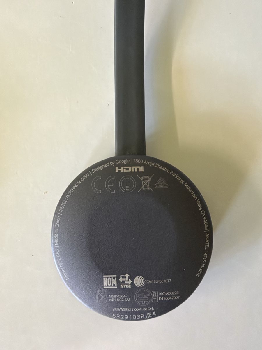 Google Sistemi audio & multimediali: Lecteur multimédia Google Chromecast, modèle NC2-6A5 – Usato da Ollon VD venduto da dav_l7zv 1