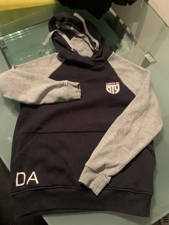 Kapuzenpullover ZÜRICH CITY SC Grösse XS dunkelblau/grau 