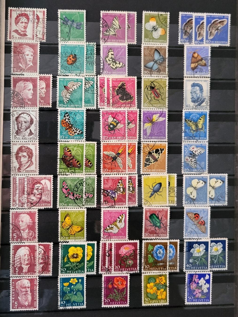 Tous les timbres: Briefmarken Sammlung Pro Juventute  – D'occasion à Thun par harry999 4