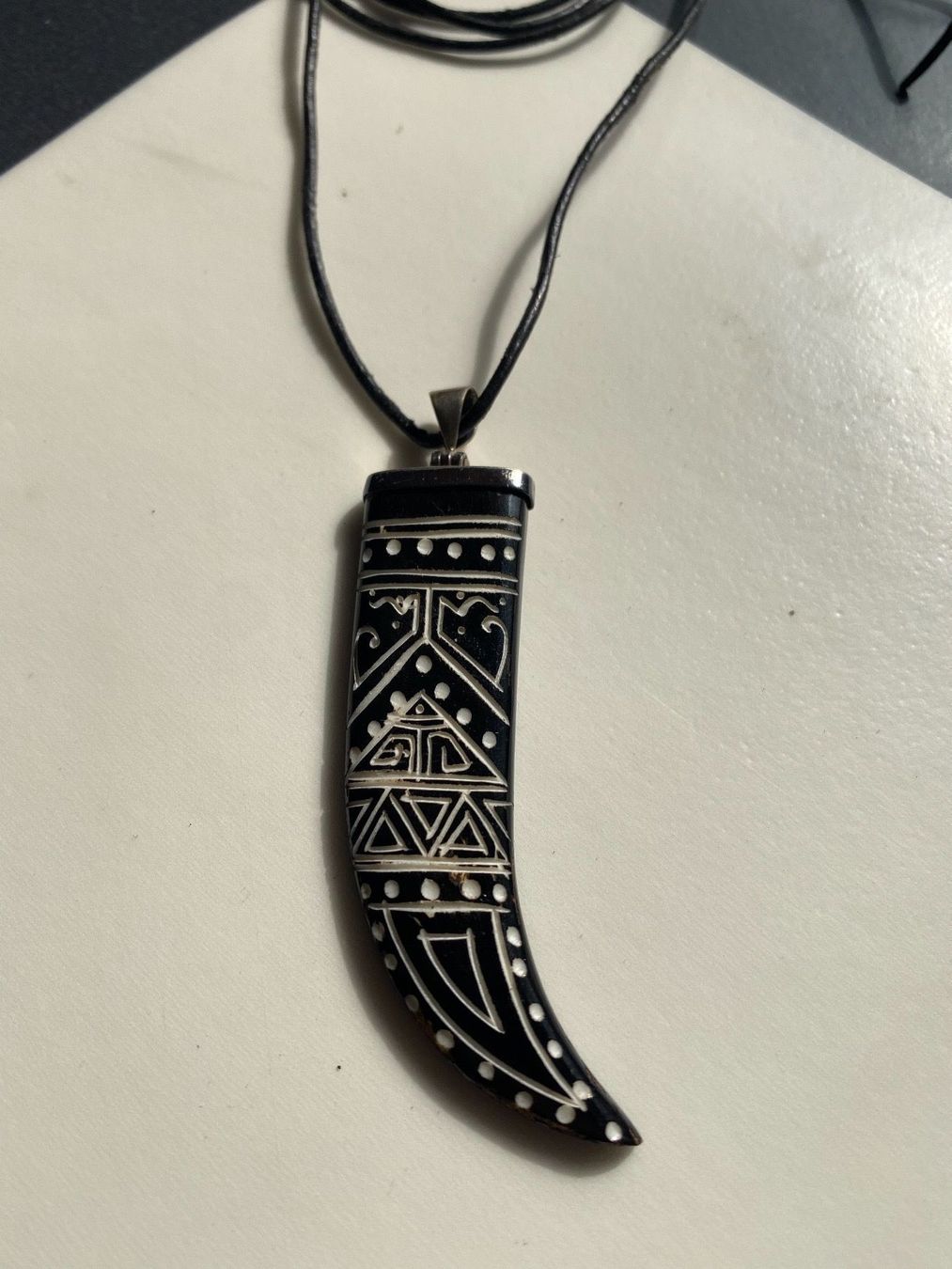 Anhänger: Büffel Horn Anhänger 7cm Hand geschnitzt – Neu (gemäss Beschreibung) aus Zürich von stock4you 2