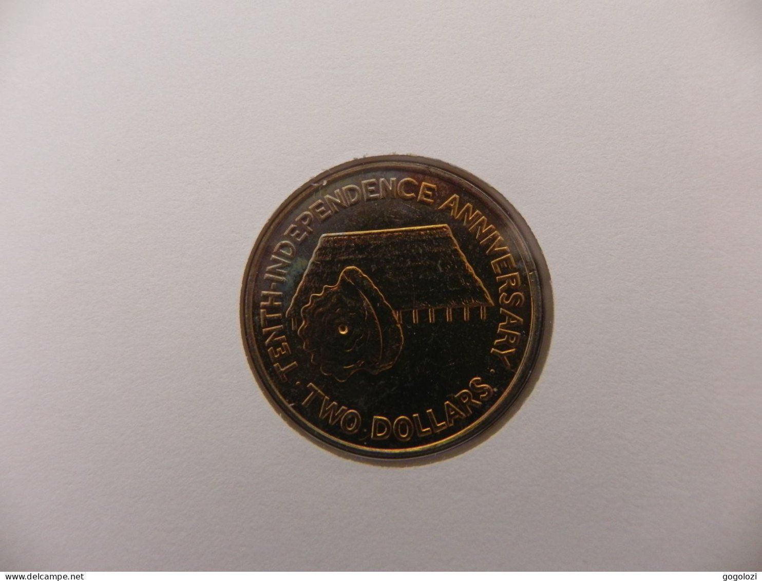 Tutti le monete: Münzbrief Kiribati 2 Dollars 1989 – Usato da Biel/Bienne venduto da Gogolozi 3