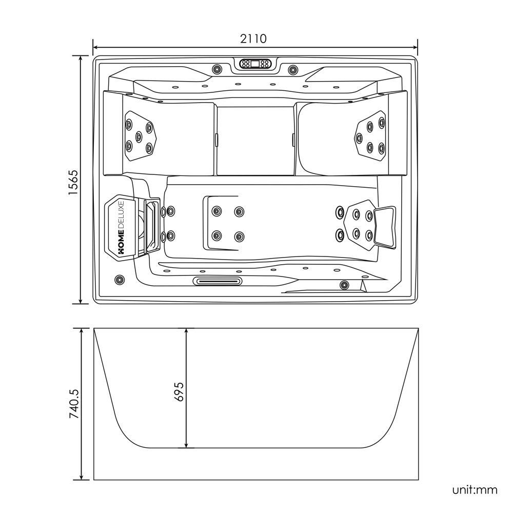 Whirlpool: 20353 - Outdoor Whirlpool ONEX - Spa Pool 211x156cm – Nuovo e nell'imballaggio originale da Wallenwil venduto da toesstal-vertrieb 7